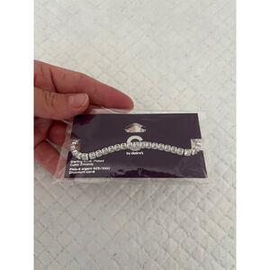 LUXE by Claire’s Silver Plated Cubic Zirconia Tennis Bracelet